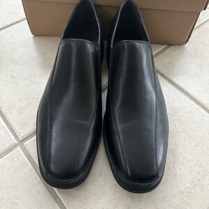 NEW Mens Cole Haan Black Leather Slip-On Dress Shoes Air Stylar Two Gore Size 13